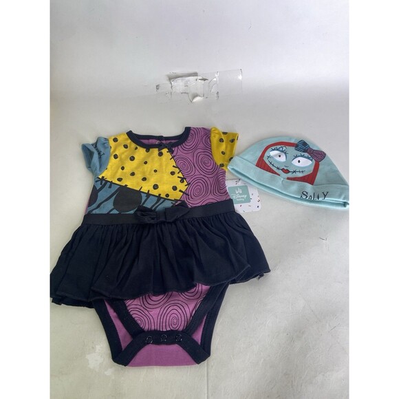 Disney The Nightmare Before Christmas Sally Bodysuit Hat Set Baby Girls 9 Months - Picture 1 of 6